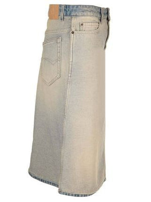 Chân váy denim dáng midi: Thiết kế lộn ngược cho nữ