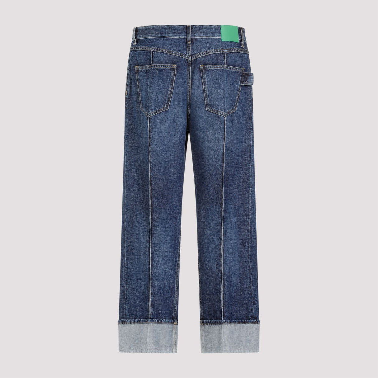 BOTTEGA VENETA SS24 Men's Blue Cotton Denim Pants