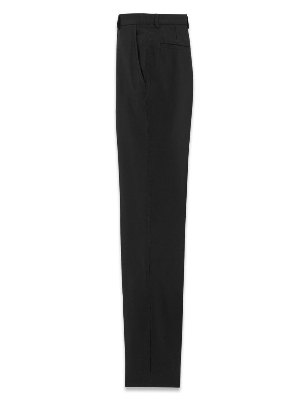 SAINT LAURENT Men's Black Straight Pants for the 24SS Season