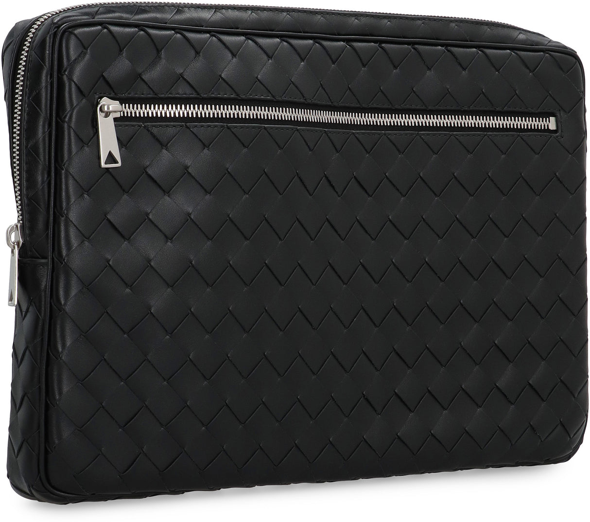 BOTTEGA VENETA Leather Laptop Case with Intrecciato Design - 35 cm x 23 cm