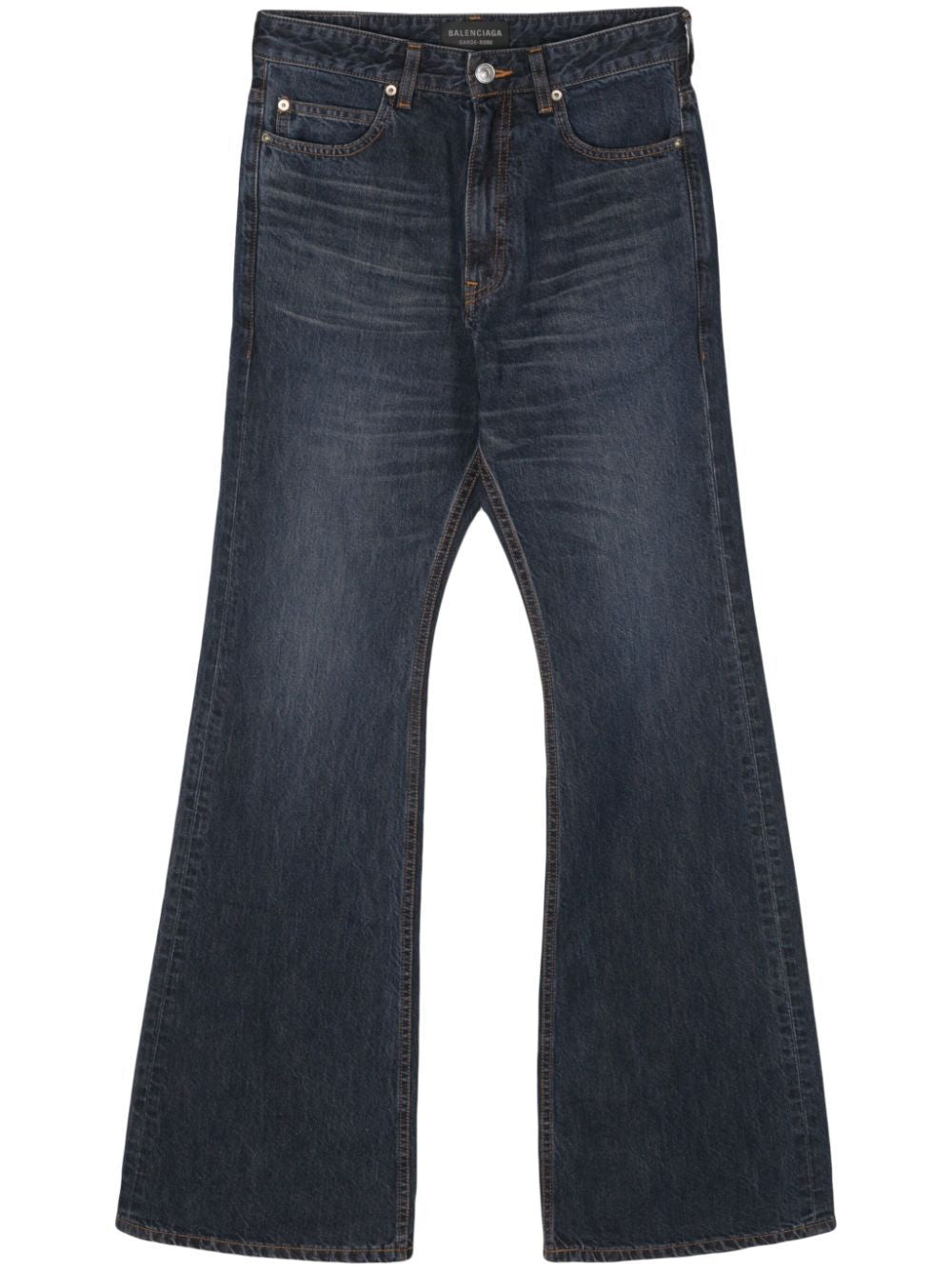 BALENCIAGA High-Waist Flare Cut Jeans - TOW58 RAW