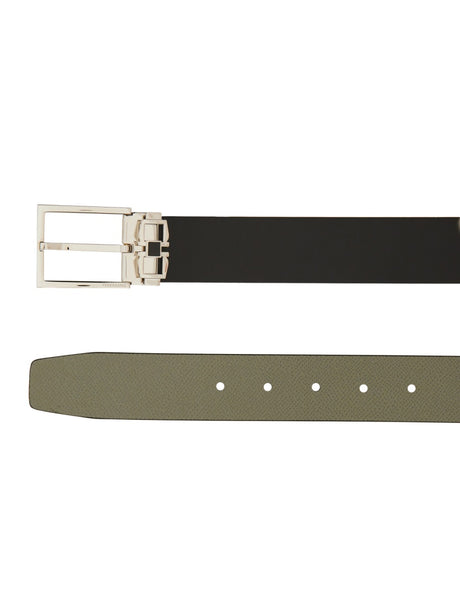 FERRAGAMO Reversible Leather Belt for Men - FW24 Edition