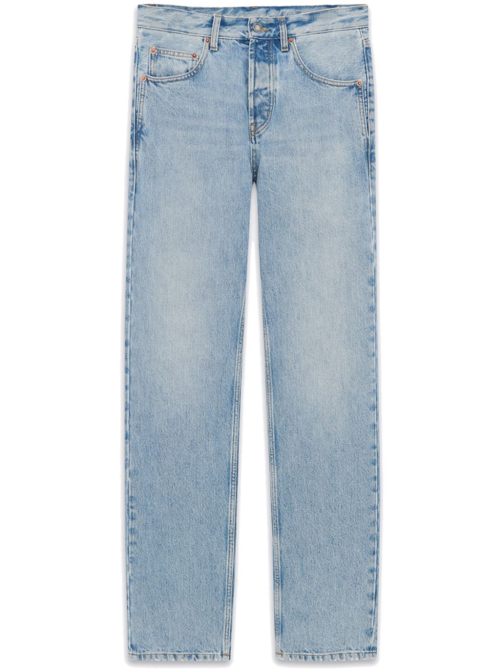 SAINT LAURENT Classic Light Blue Denim Cotton Jeans for Women - SS24