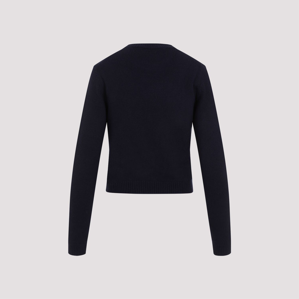GUCCI Luxurious Navy Ribbed Wool and Cashmere Sweater for SS24 Collection