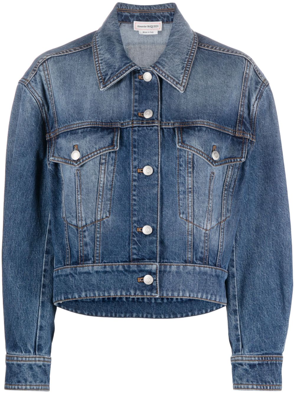 ALEXANDER MCQUEEN Seasonal Denim: Classically Cool Women's Jacket