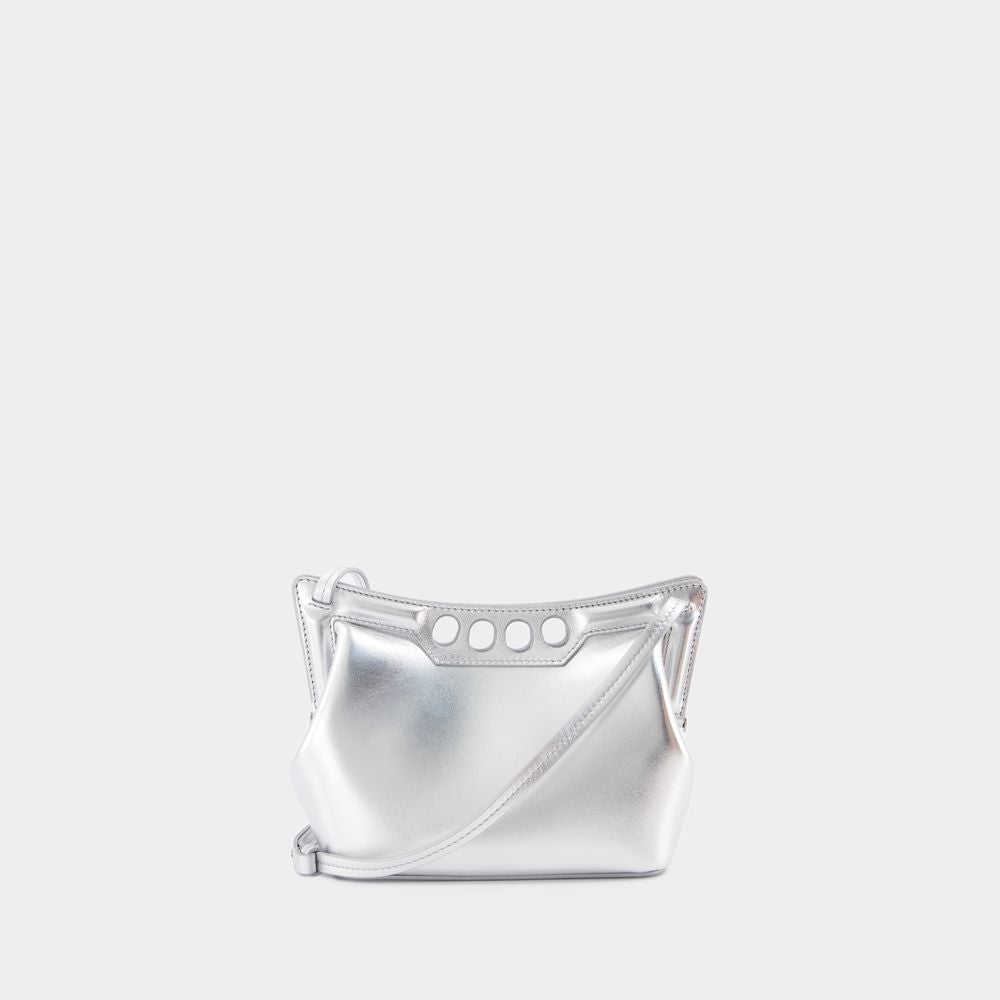 ALEXANDER MCQUEEN The Mini Peak Metallic Purse