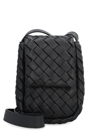 BOTTEGA VENETA Intrecciato Leather Crossbody Handbag for Men