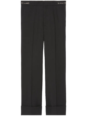 GUCCI Stylish Black Wool Pants for Women