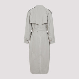 BALENCIAGA Green Cotton Trench Jacket for Women from BALANCE-ROBE LINE for SS24