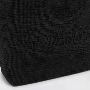 SAINT LAURENT Túi Xách Tote Raffia Đen Thời Trang và Tiện Dụng Cho Nữ - Bộ Sưu Tập SS24