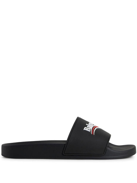 BALENCIAGA Stylish Black Pool Sandals for Women - SS24