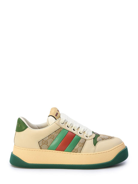 GUCCI Men's Leather Sneakers - Nude & Neutrals - SS24