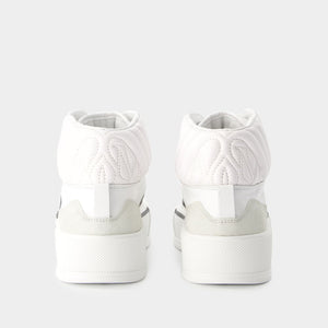 ALEXANDER MCQUEEN Oversized White Sneakers for Men - SS24 Collection