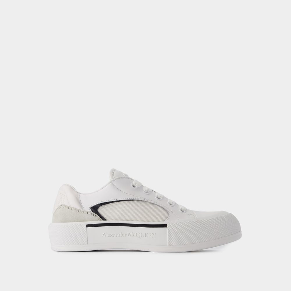 ALEXANDER MCQUEEN 24SS Men's White Black Sneakers