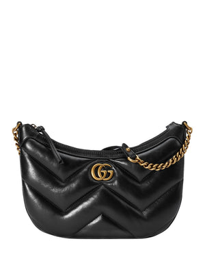 GUCCI Mini Chevron Quilted Shoulder Handbag