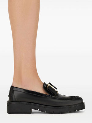 FERRAGAMO Stylish Slip-On Leather Moccasins for Women