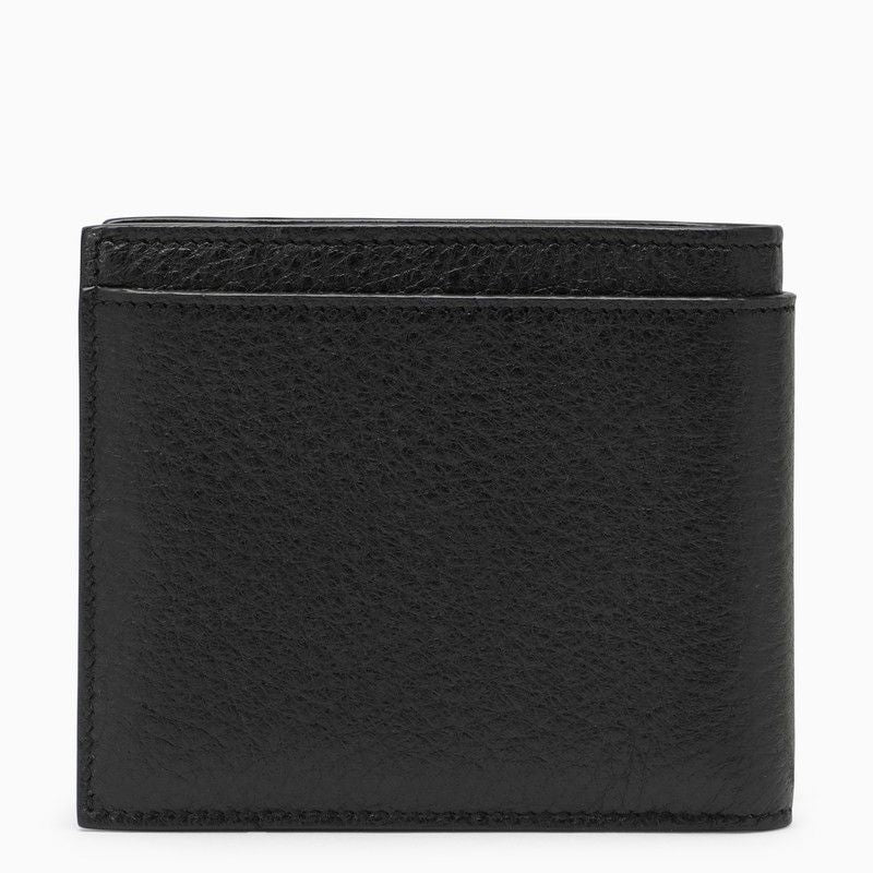 SAINT LAURENT Men's Black Grained Leather Wallet - SS24 Collection