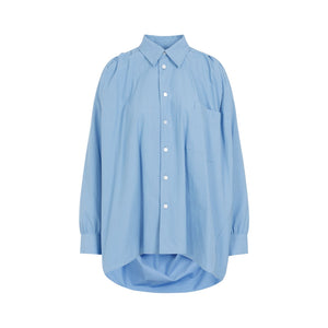 BOTTEGA VENETA Blue Cotton Shirt for Women - SS24 Collection