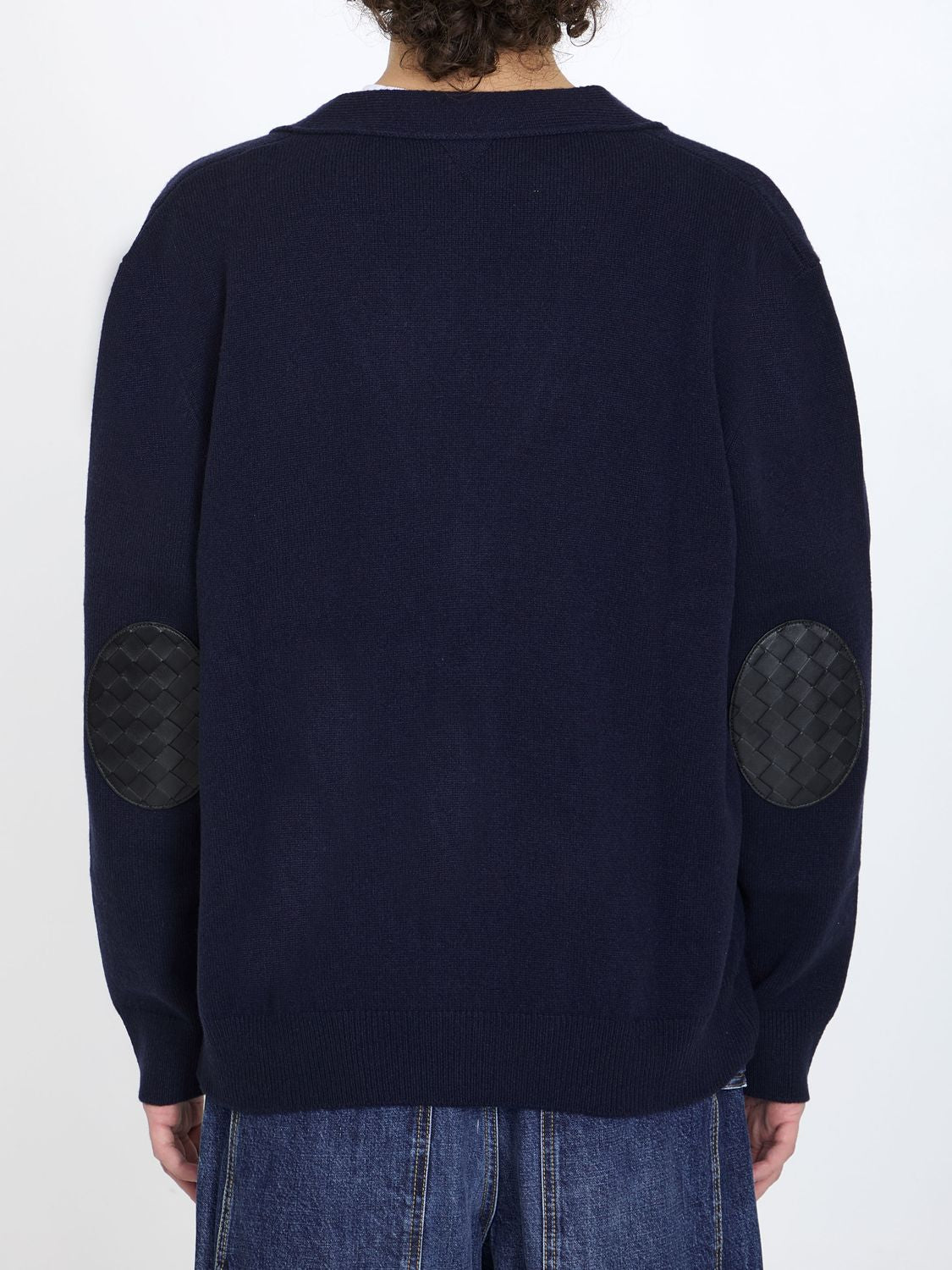 BOTTEGA VENETA Luxurious Navy Cashmere Cardigan for Men - SS24 Collection