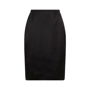 SAINT LAURENT Elegant Black Mini Skirt