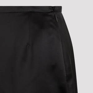 SAINT LAURENT Elegant Black Mini Skirt