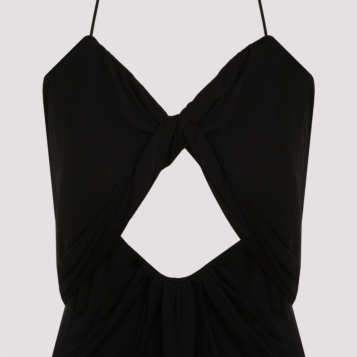 SAINT LAURENT Elegant Black Mini Dress