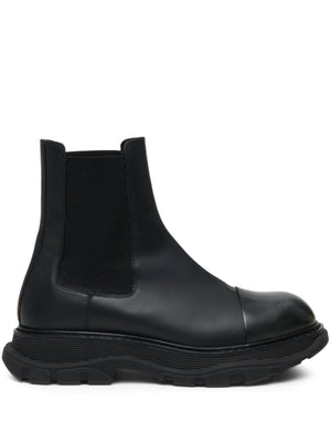 ALEXANDER MCQUEEN [SS24] Wander Leather Chelsea Boots - Black