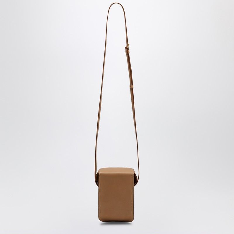 SAINT LAURENT Elegant Mini Brown Leather Crossbody Bag for Men