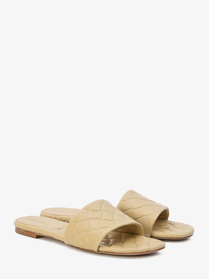 BOTTEGA VENETA Quilted Slip-on Sandals in Nude for Women