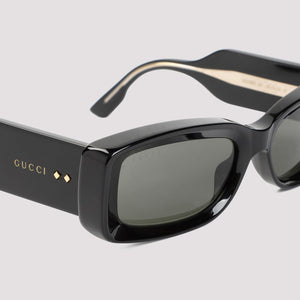 GUCCI Rectangular Black Sunglasses