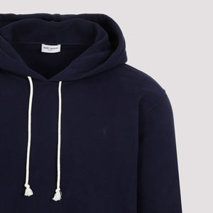 Áo hoodie cotton xanh navy cho nam, mùa Xuân/Hè 2024