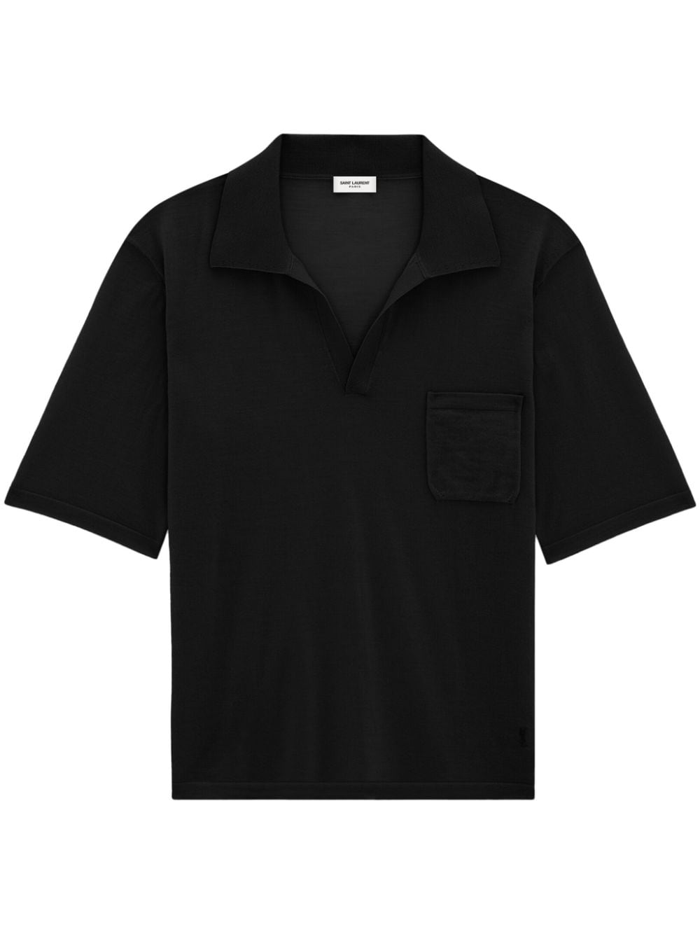 SAINT LAURENT Men's Classic Wool Polo for SS24