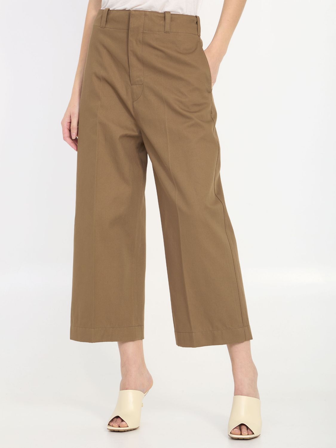 BOTTEGA VENETA Cropped Tailored Trousers for Women