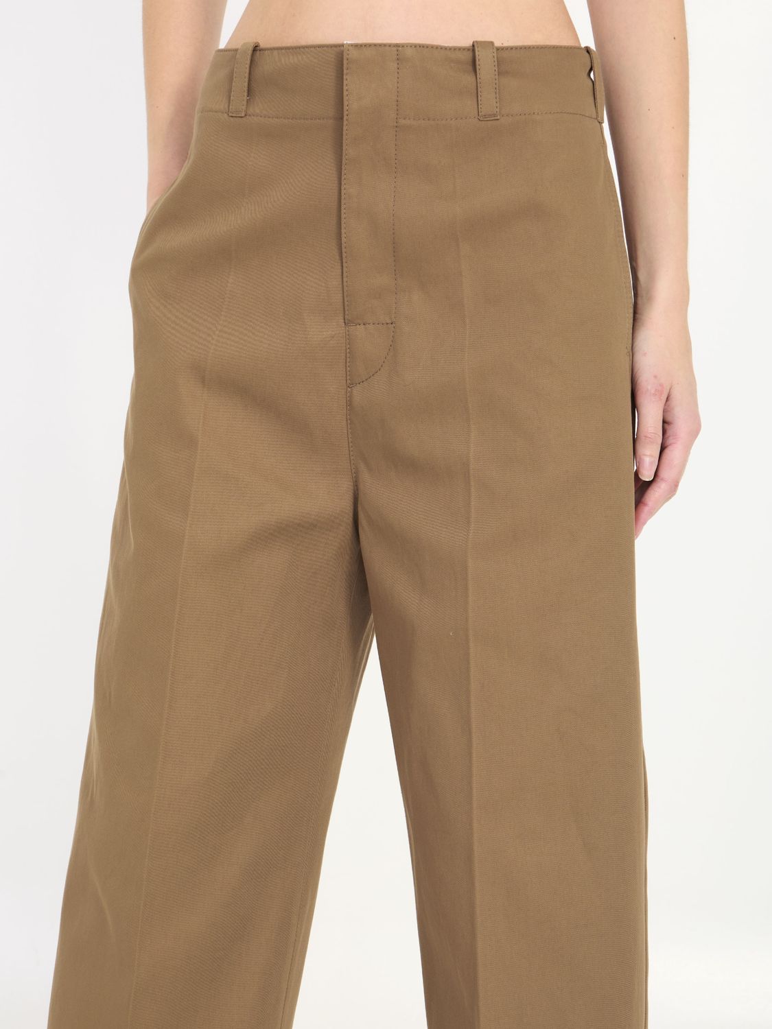 BOTTEGA VENETA Cropped Tailored Trousers for Women