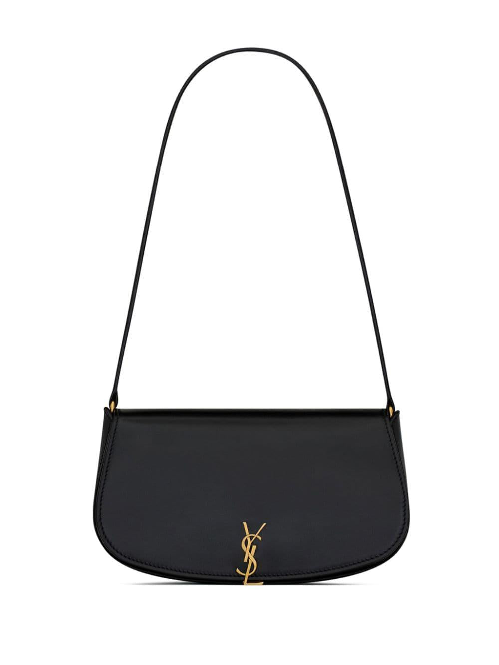 SAINT LAURENT Classic Black Leather Hobo Handbag for Women - FW24 Collection