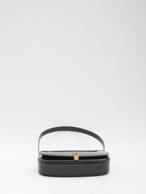 SAINT LAURENT Luxurious Mini Handbag with Bronze-Tone Closure