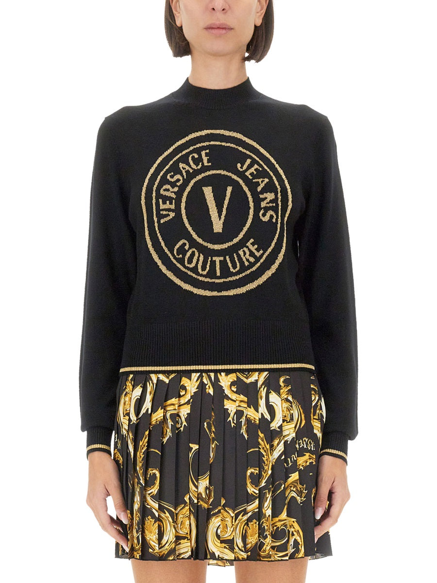 VERSACE JEANS COUTURE Emblem Graphic T-Shirt - Size S