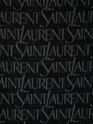 SAINT LAURENT Allover Logo Scarf - Square Design