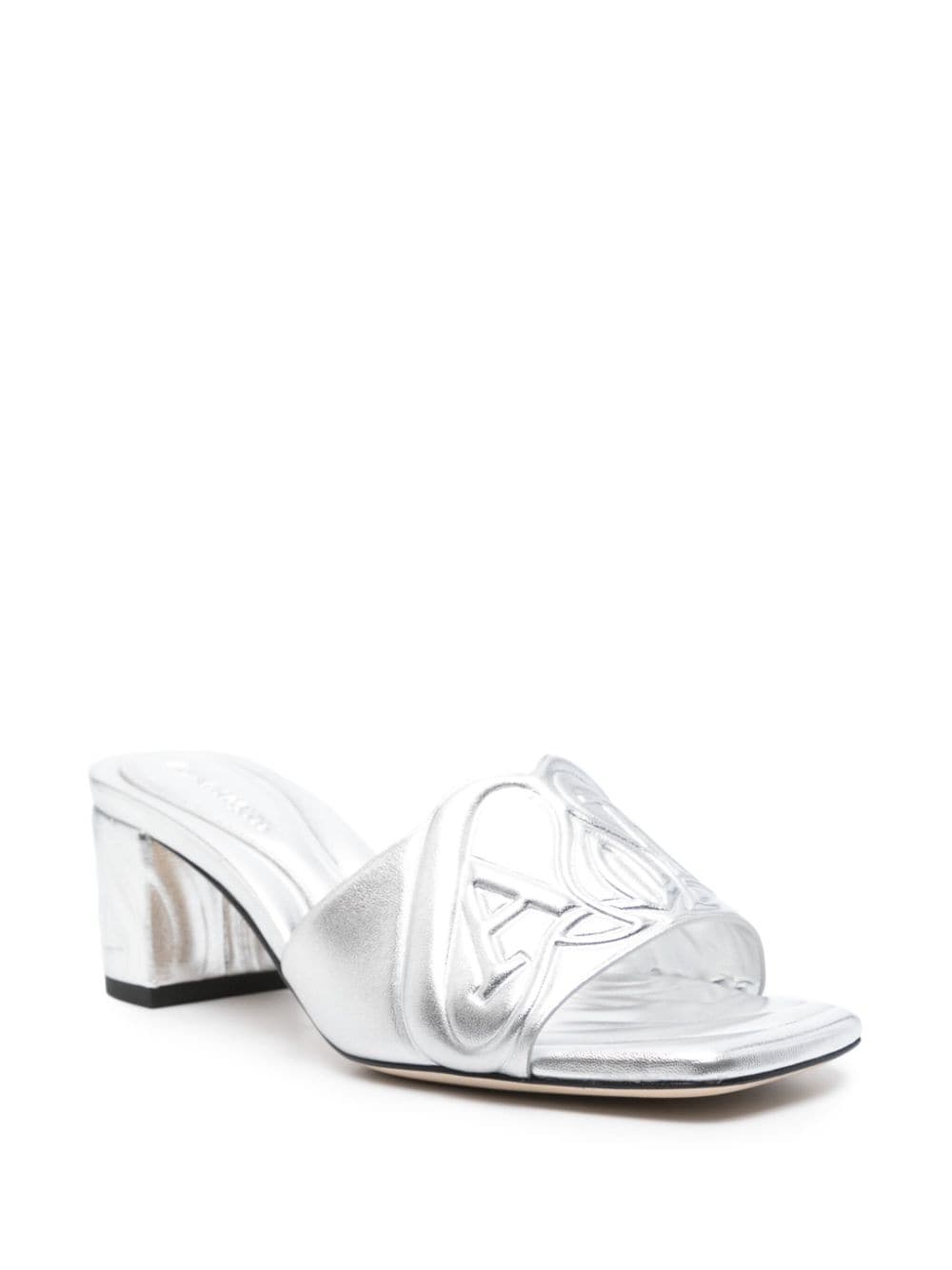 ALEXANDER MCQUEEN Glamorous Metallic Sandals for Women - Perfect for 24SS Season!