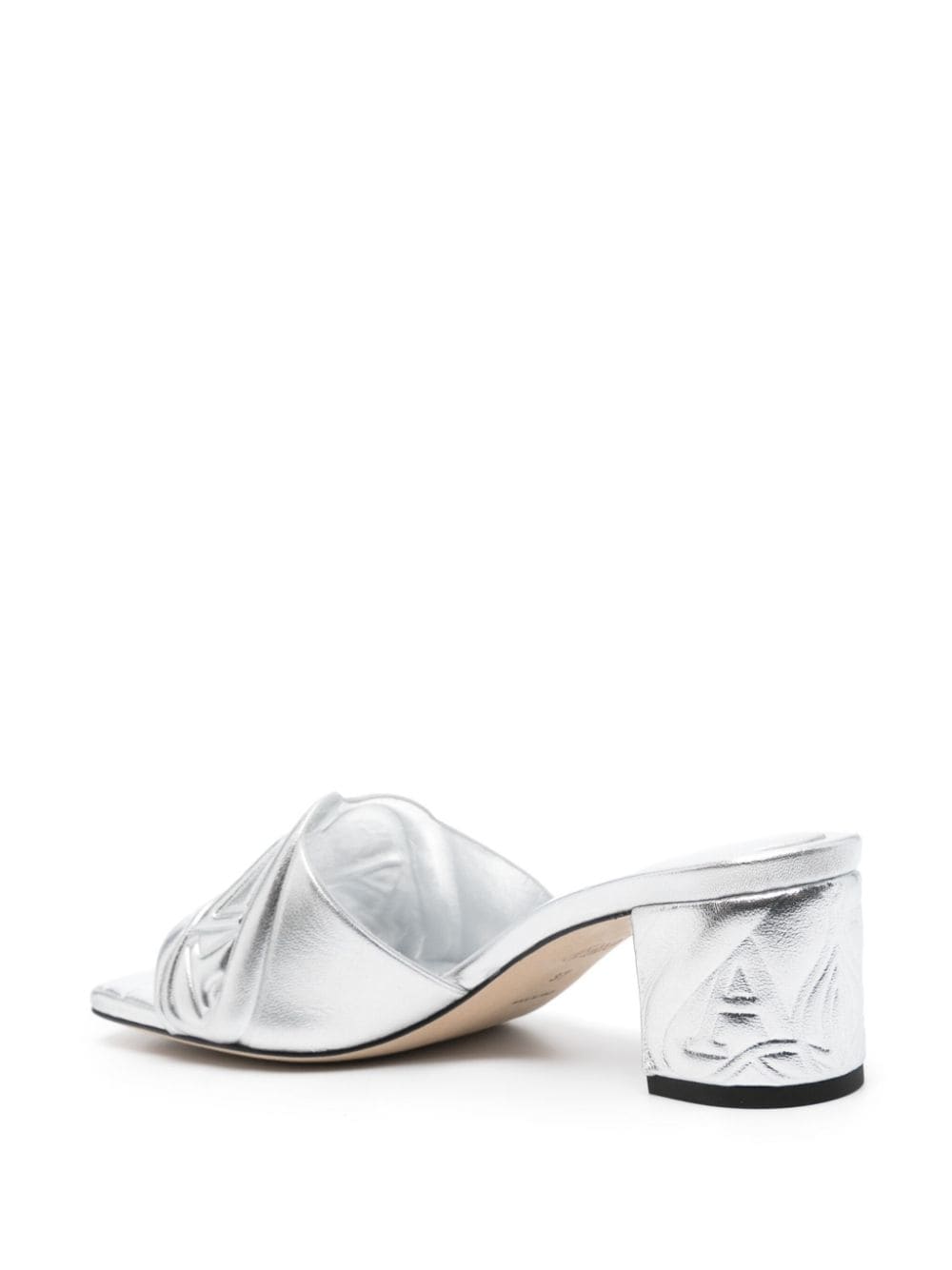 ALEXANDER MCQUEEN Glamorous Metallic Sandals for Women - Perfect for 24SS Season!