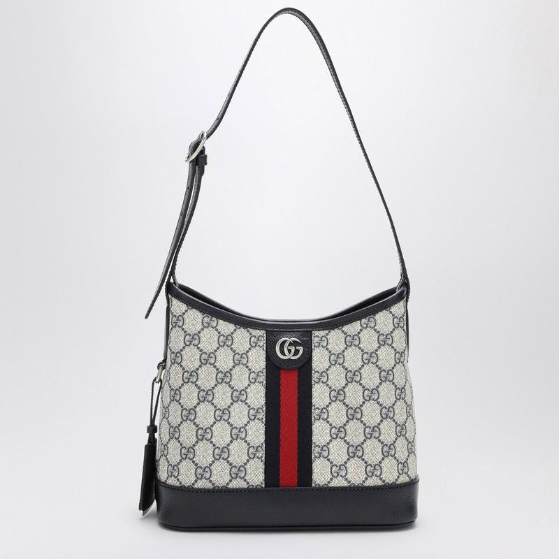 GUCCI Mini Elegant Shoulder Bag in Beige/Blue