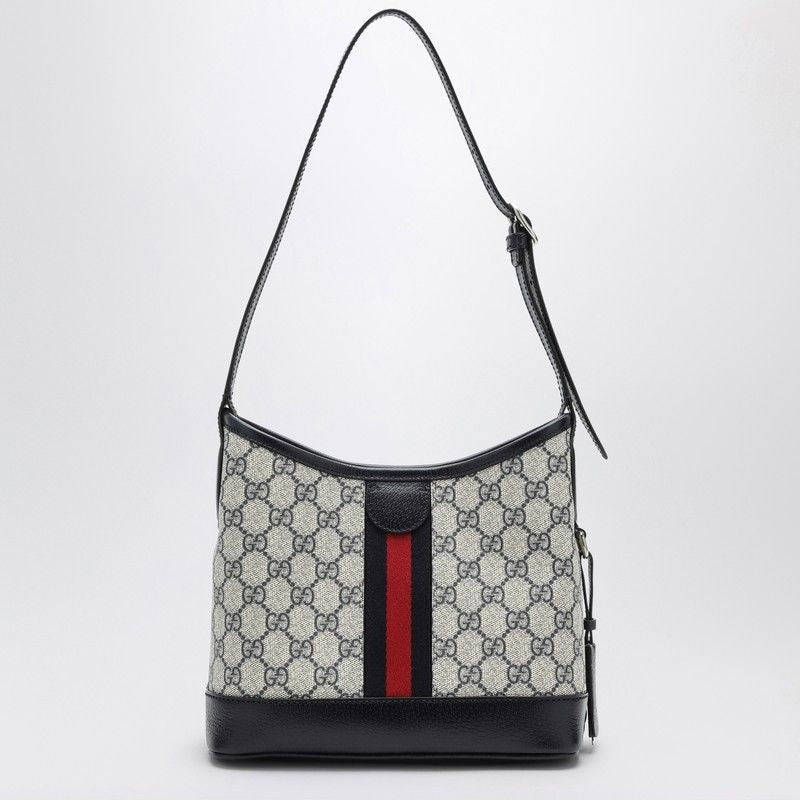 GUCCI Mini Elegant Shoulder Bag in Beige/Blue