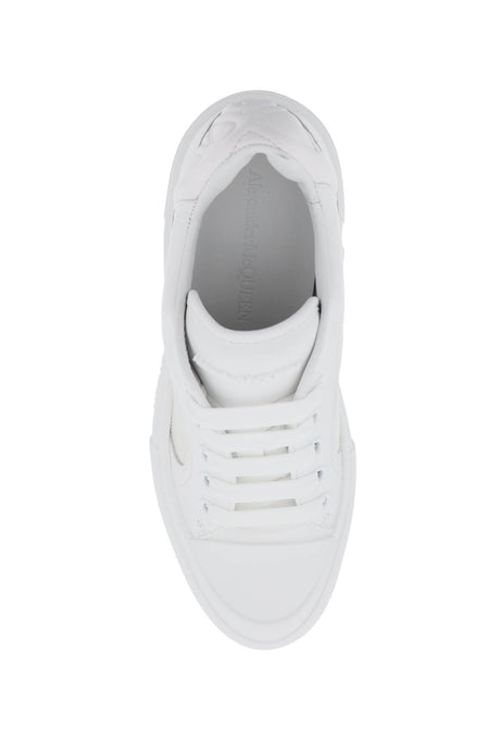 ALEXANDER MCQUEEN White Deck Plimsoll Sneakers for Women