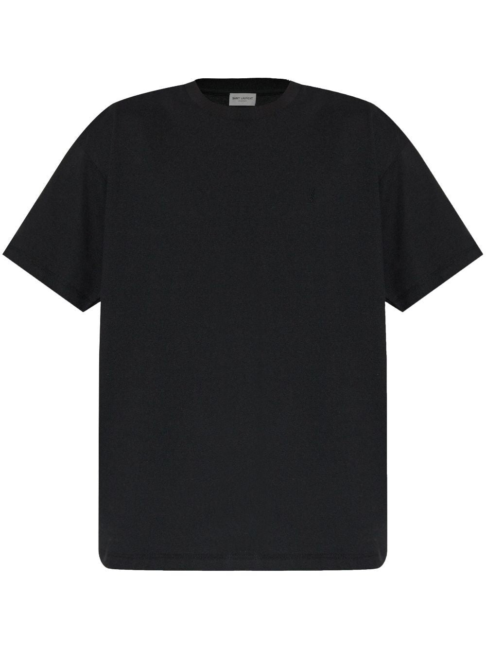 SAINT LAURENT Embroidered Piqué T-Shirt for Men - SS24 Collection