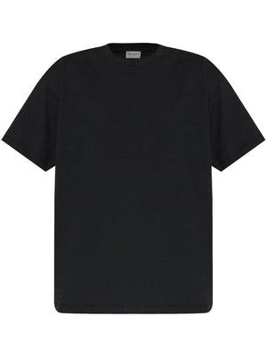 SAINT LAURENT Embroidered Piqué T-Shirt for Men - SS24 Collection