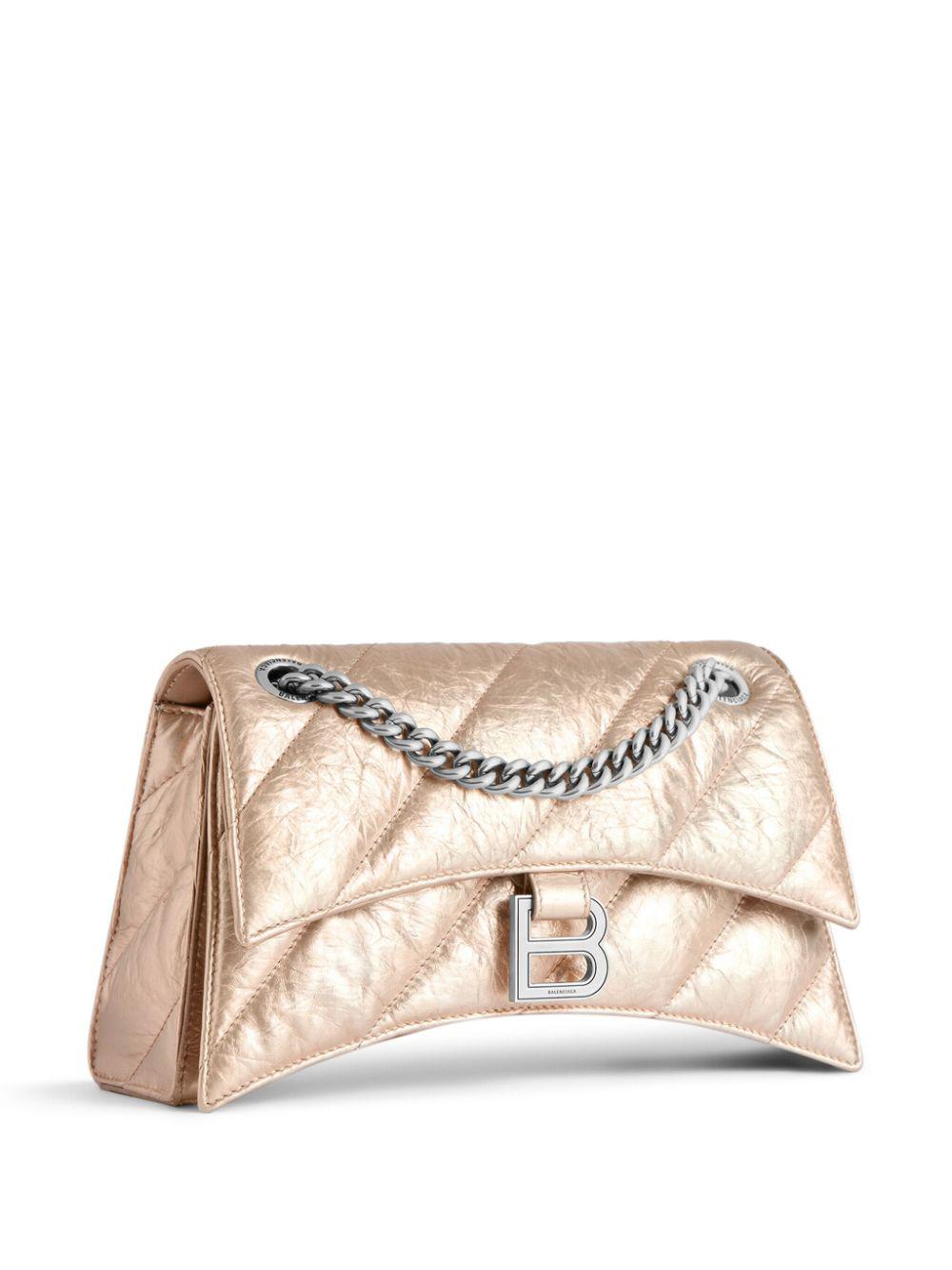 BALENCIAGA Tan Quilted Crush Crossbody for Women | SS24 Collection