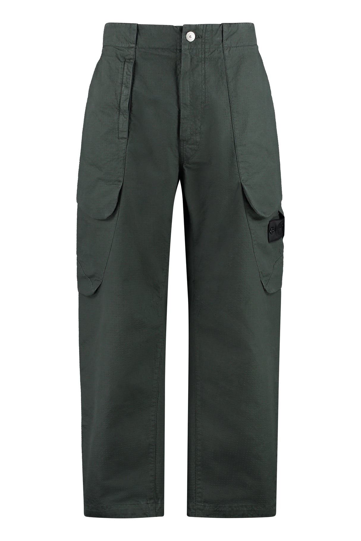 STONE ISLAND SHADOW PROJECT Green Multi-Pocket Cotton Trousers for Men