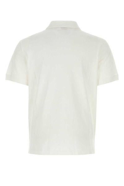 ALEXANDER MCQUEEN Men's White Cotton Polo from SS24 Collection