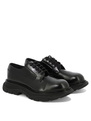 ALEXANDER MCQUEEN Men's Black Treadslick Loafers for SS24