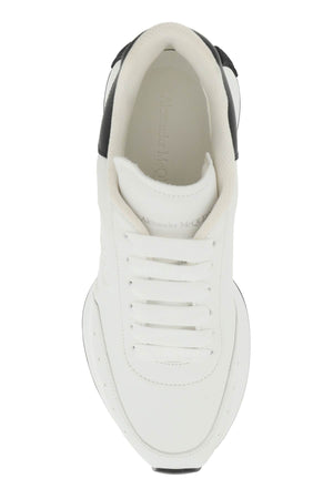 ALEXANDER MCQUEEN White Sprint Runner Sneakers for Women - SS24 Collection